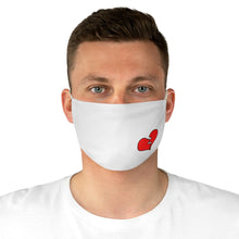 Load image into Gallery viewer, No Repeat "Lonely Broken Heart" Fabric Face Mask
