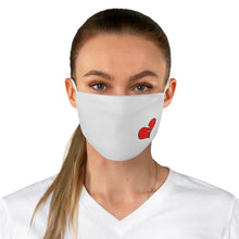 Load image into Gallery viewer, No Repeat "Lonely Broken Heart" Fabric Face Mask
