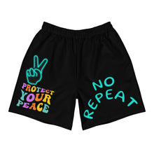 Load image into Gallery viewer, No Repeat "Protect Your Peace" Turquoise Shorts
